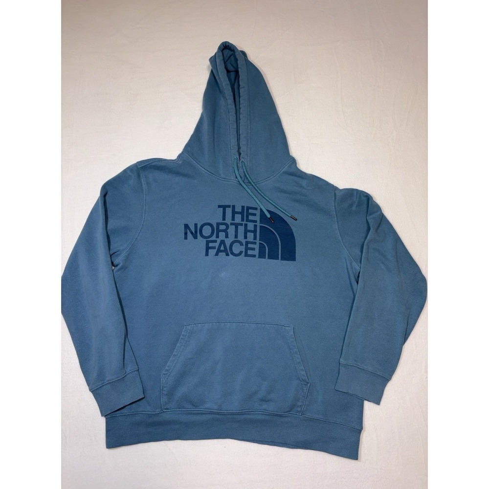 The North Face Men's Blue Logo Hoodie Size XL